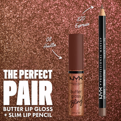 Slim Lip Pencil, Long-Lasting Creamy Lip Liner - Espresso